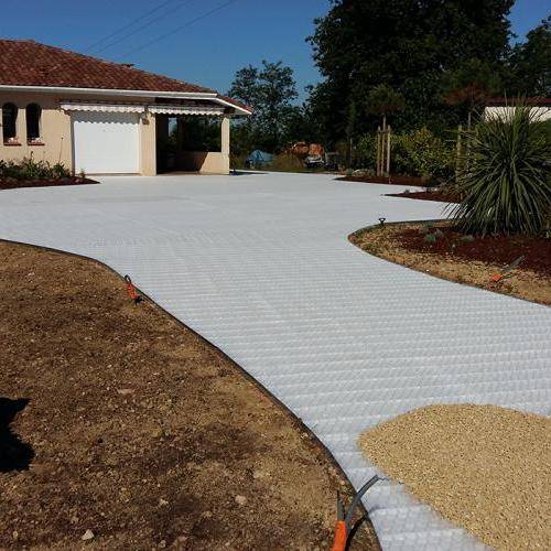 mise en place de terrasse